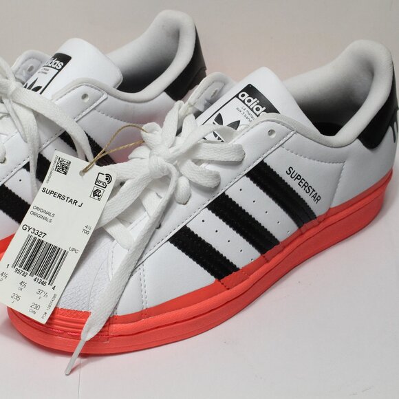Superstar Big Kid 'Paint Drip White Turbo' - Adidas Sneakers - GY3327 US 5 - Picture 1 of 10